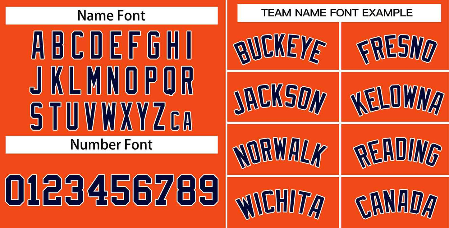 Custom Orange Navv-White Classic Tops Men Casual Basketball Jersey Limited