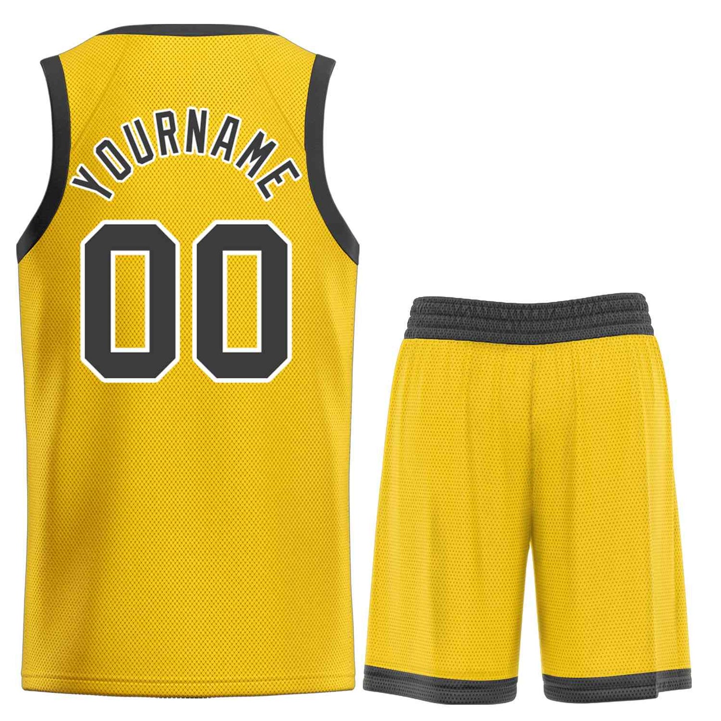 Custom Yellow Black Bull Classic Sets Basketball Jersey Limited
