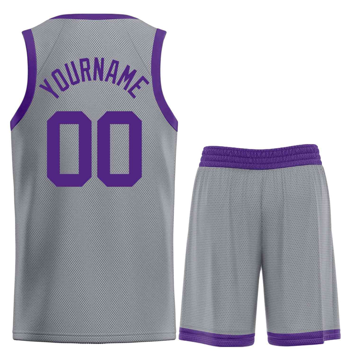 Custom Dark Gray Purple Classic Sets Bull Basketball Jersey Limited