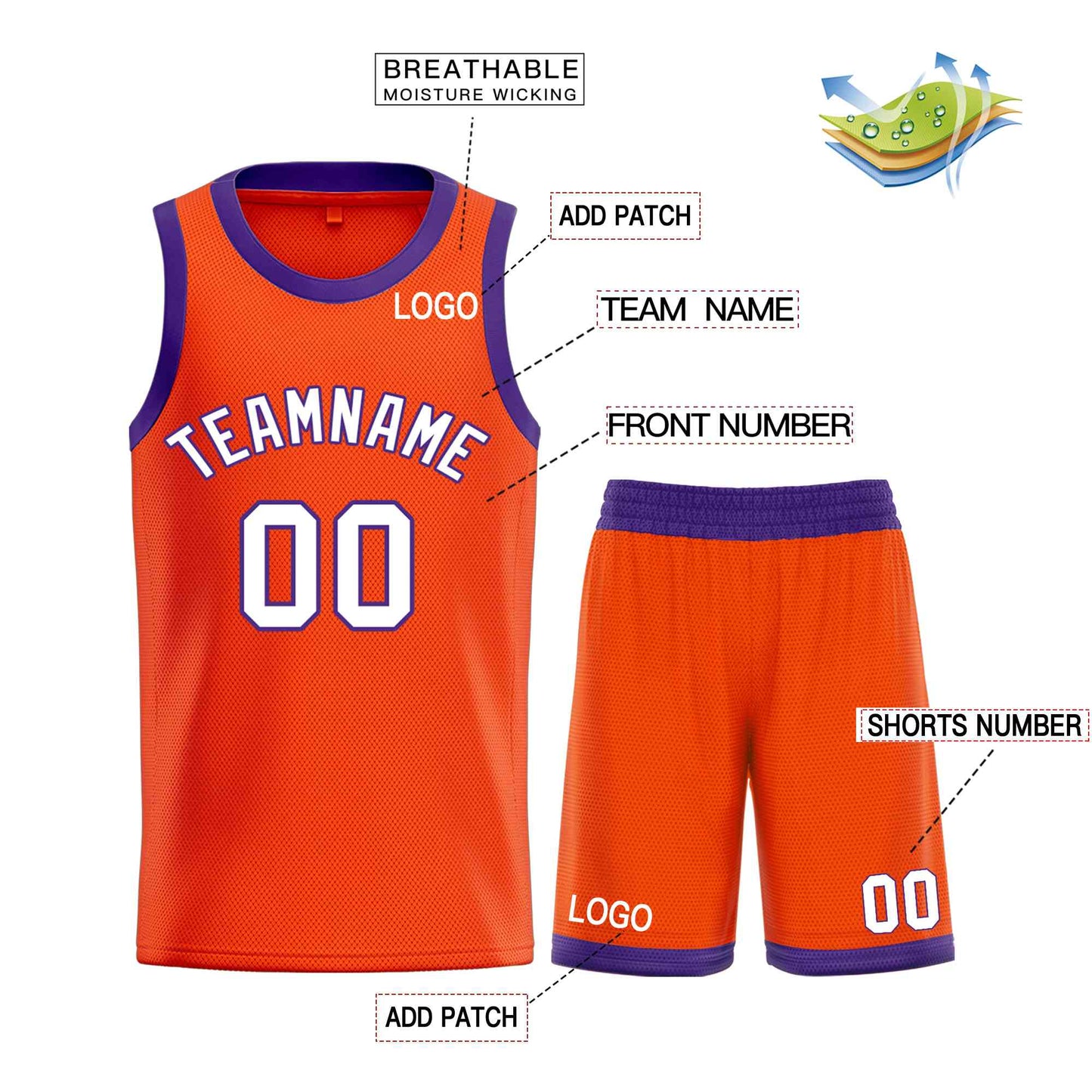 Custom Orange White-Royal Bull Classic Sets Basketball Jersey Limited
