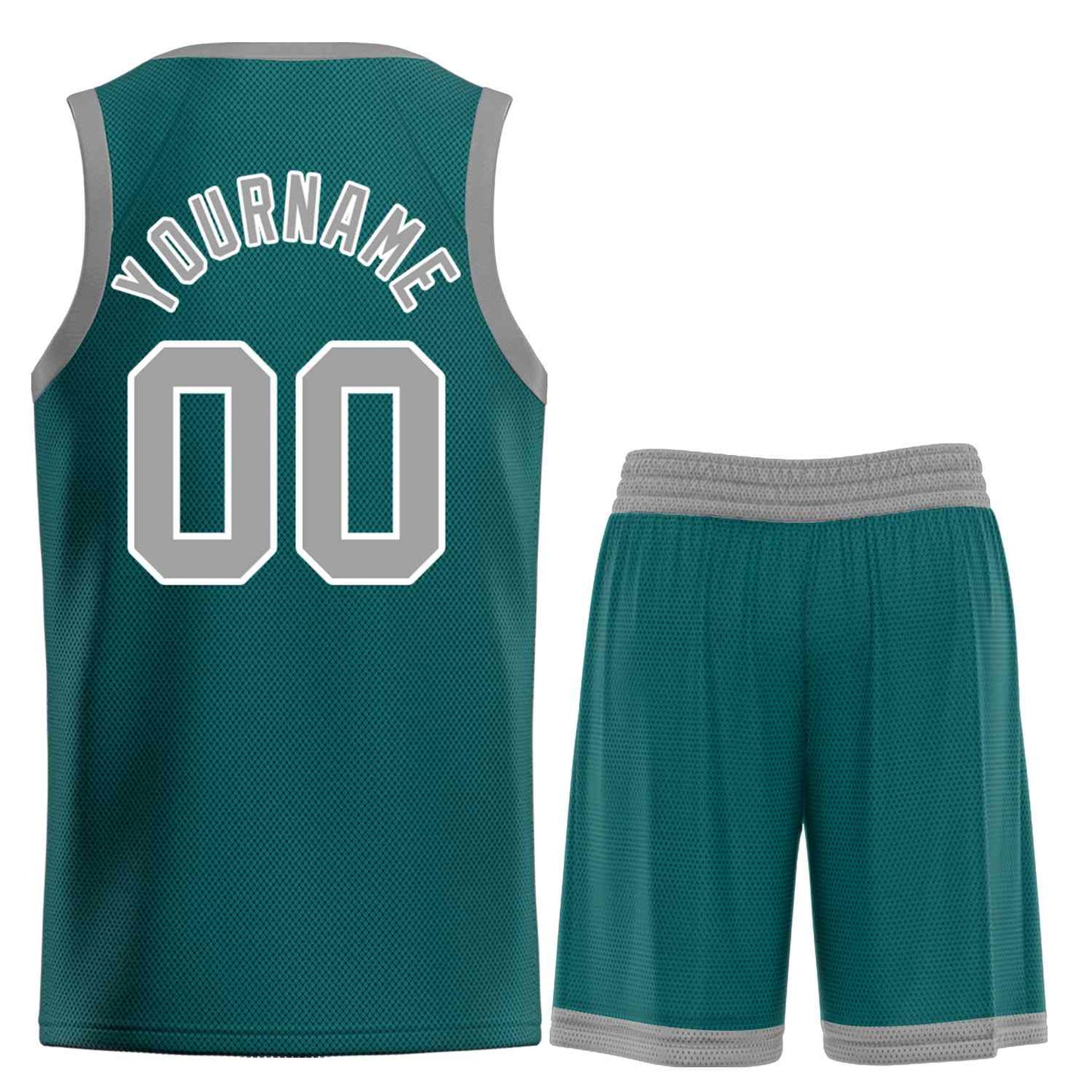 Custom Aqua Gray-White Bull Classic Sets Curved Basketball Jersey Limited