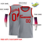 Custom Dark Gray Red Classic Tops Casual Basketball Jersey Limited