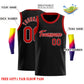 Custom Black Red-White Classic Tops Casual Basketball Jersey Limited