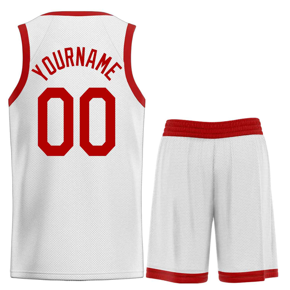 Custom White Red Heal Sports Uniform Classic Sets Basketball Jersey Limited