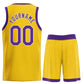 Custom Yellow Purple-White Heal Sports Uniform Classic Sets Basketball Jersey Limited