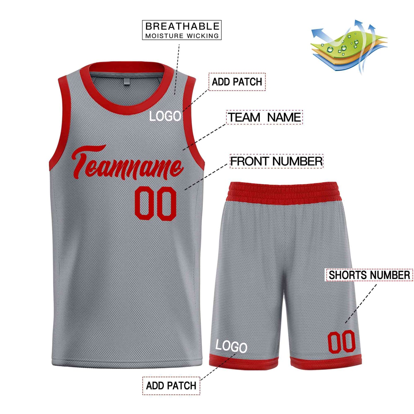 Custom Dark Gray Maroon Heal Sports Uniform Classic Sets Basketball Jersey Limited