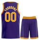 Custom Purple Yellow-White Heal Sports Uniform Classic Sets Basketball Jersey Limited