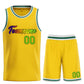 Custom Yellow Green-Black Heal Sports Uniform Classic Sets Basketball Jersey