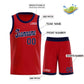 Custom Red Navy Classic Sets Sports Uniform Basketball Jersey Limited