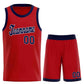 Custom Red Navy Classic Sets Sports Uniform Basketball Jersey