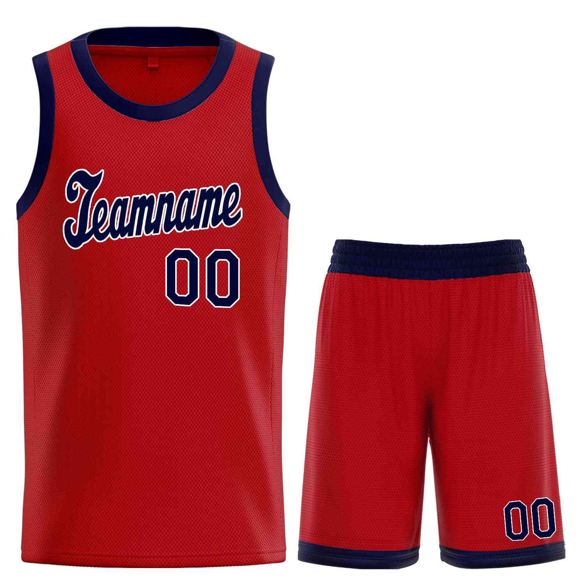 Custom Red Navy Classic Sets Sports Uniform Basketball Jersey