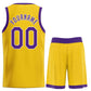 Custom Yellow Purple-White Classic Sets Sports Uniform Basketball Jersey Limited