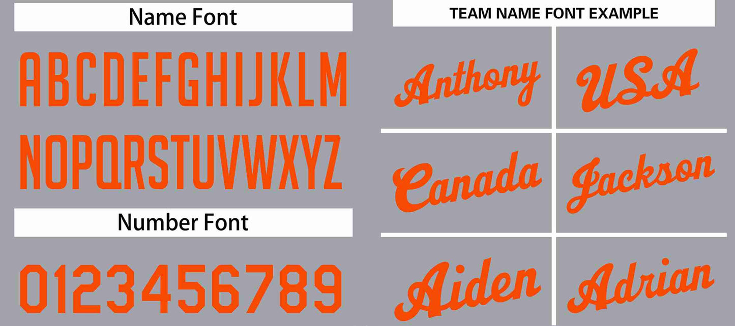 Custom Dark Gray Orange Classic Sets Sports Uniform Basketball Jersey Limited