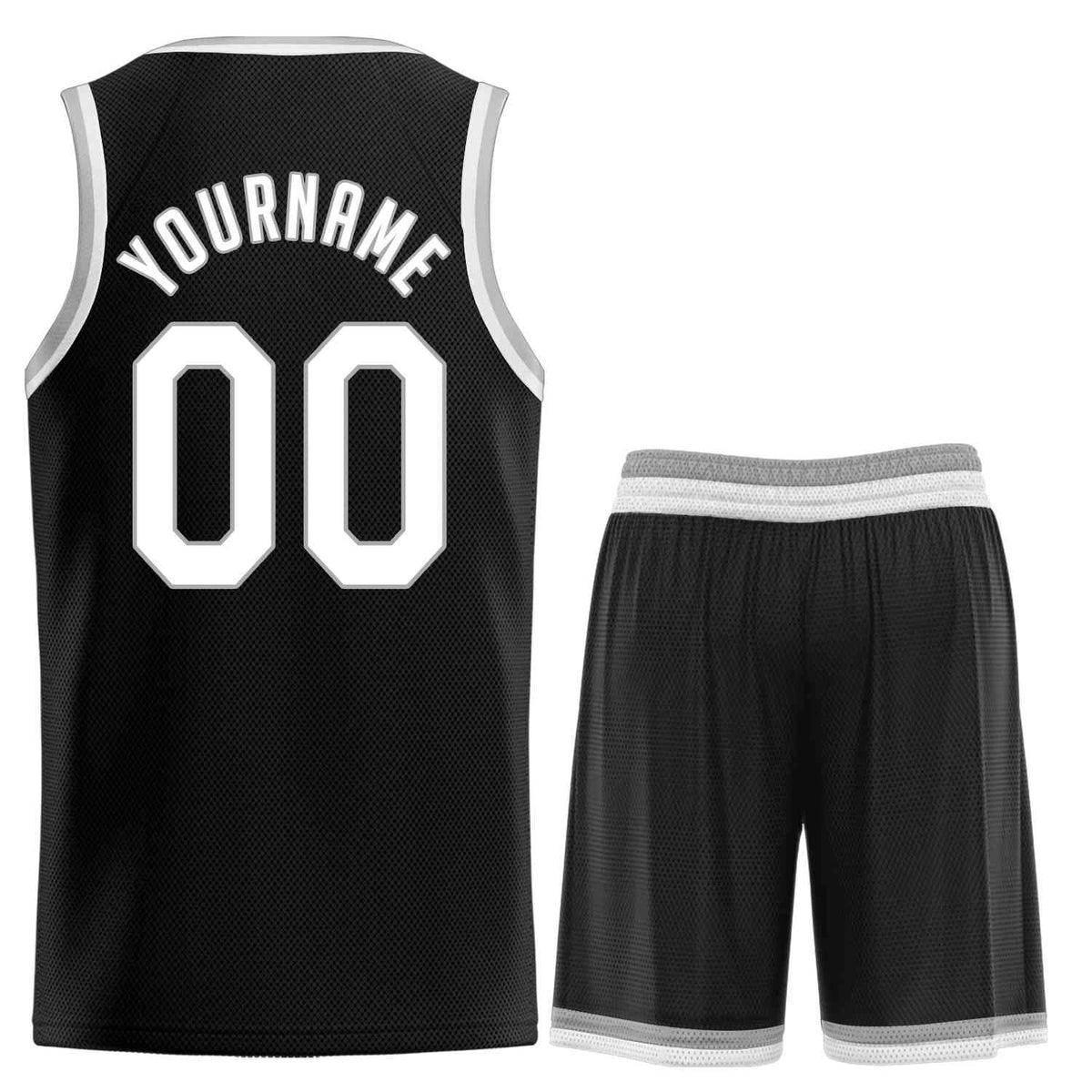 Custom Black White-Gray Classic Sets Sports Uniform Basketball Jersey Limited
