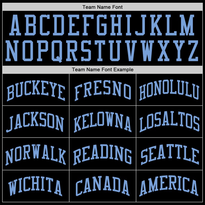 Custom Black Lt Blue-Black Classic Sets Basketball Jersey Limited