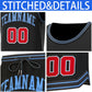 Custom Black Lt Blue-Black Classic Sets Basketball Jersey Limited