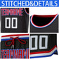 Custom Black Red-Royal Classic Sets Basketball Jersey Limited