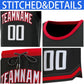 Custom Black Red Classic Sets Basketball Jersey Limited