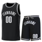 Custom Black White-BlackClassic Sets Basketball Jersey