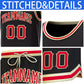Custom Black Red Classic Sets Authentic Basketball Jersey Limited