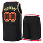 Custom Black Red Classic Sets Authentic Basketball Jersey Limited