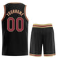 Custom Black Maroon-Old Gold Classic Sets Sports Uniform Basketball Jersey Limited