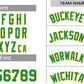 Custom White Green-Yellow Classic Sets Curved Basketball Jersey Limited