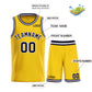 Custom Yellow Navy-White Bull Classic Sets Basketball Jersey Limited