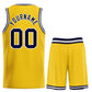 Custom Yellow Navy-White Bull Classic Sets Basketball Jersey Limited