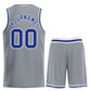 Custom Dark Gray Royal-White Classic Sets Bull Basketball Jersey Limited