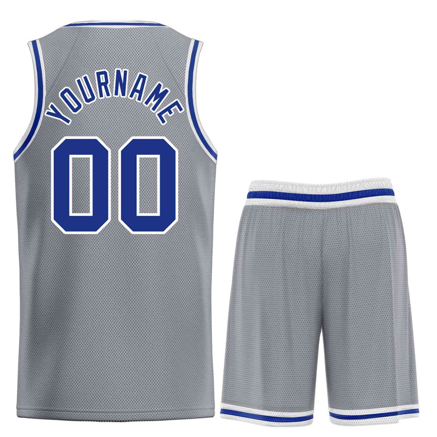 Custom Dark Gray Royal-White Classic Sets Bull Basketball Jersey Limited