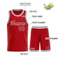 Custom Red White Heal Sports Uniform Classic Sets Basketball Jersey Limited