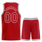 Custom Red White Heal Sports Uniform Classic Sets Basketball Jersey Limited