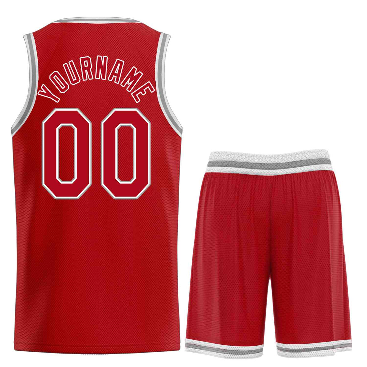 Custom Red White Heal Sports Uniform Classic Sets Basketball Jersey Limited