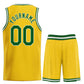 Custom Yellow Green-White Heal Sports Uniform Classic Sets Basketball Jersey Limited