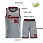 Custom Dark Gray Maroon-Black Heal Sports Uniform Classic Sets Basketball Jersey Limited