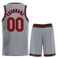 Custom Dark Gray Maroon-Black Heal Sports Uniform Classic Sets Basketball Jersey Limited