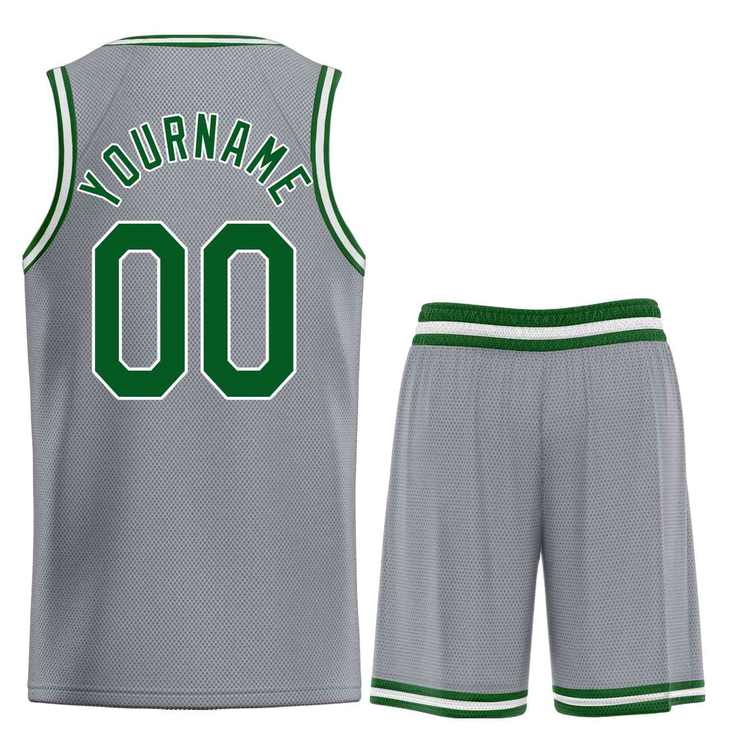 Custom Dark Gray Green-White Heal Sports Uniform Classic Sets Basketball Jersey Limited