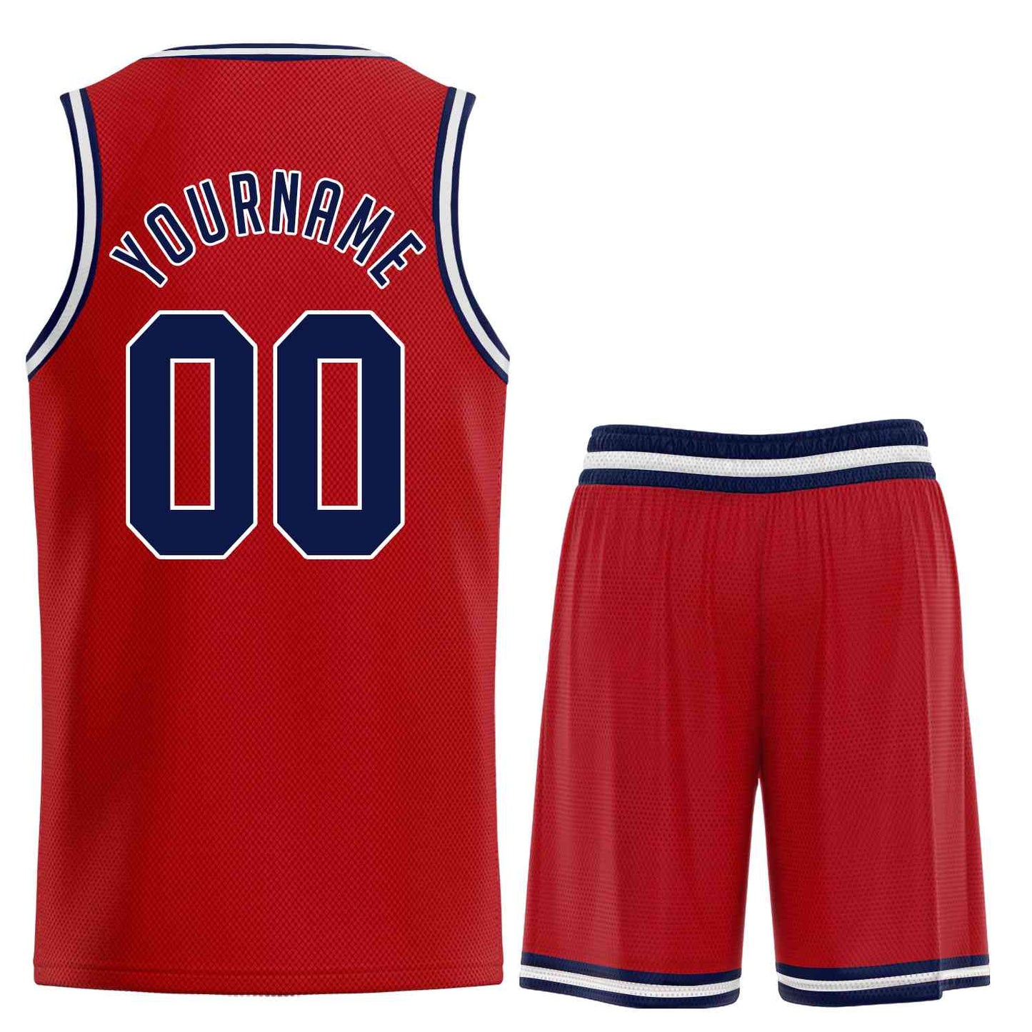 Custom Red Navy-White Classic Sets Sports Uniform Basketball Jersey Limited