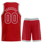Custom Red White Classic Sets Sports Uniform Basketball Jersey Limited