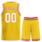Custom Yellow White-Red Classic Sets Sports Uniform Basketball Jersey Limited
