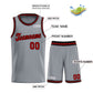 Custom Dark Gray Maroon-Black Classic Sets Sports Uniform Basketball Jersey Limited