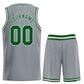 Custom Dark Gray Green-White Classic Sets Sports Uniform Basketball Jersey Limited