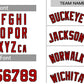 Custom White Maroon-Black Classic Sets Curved Basketball Jersey Limited