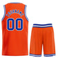 Custom Orange Royal-White Bull Classic Sets Basketball Jersey Limited