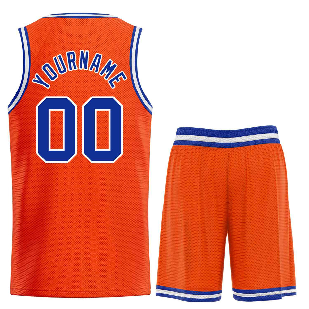 Custom Orange Royal-White Bull Classic Sets Basketball Jersey Limited
