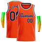 Custom Orange Navy-White Classic Tops Casual Basketball Jersey
