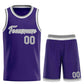 Custom Purple Gray-White Heal Sports Uniform Classic Sets Basketball Jersey