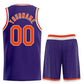 Custom Purple Orange-White Heal Sports Uniform Classic Sets Basketball Jersey Limited