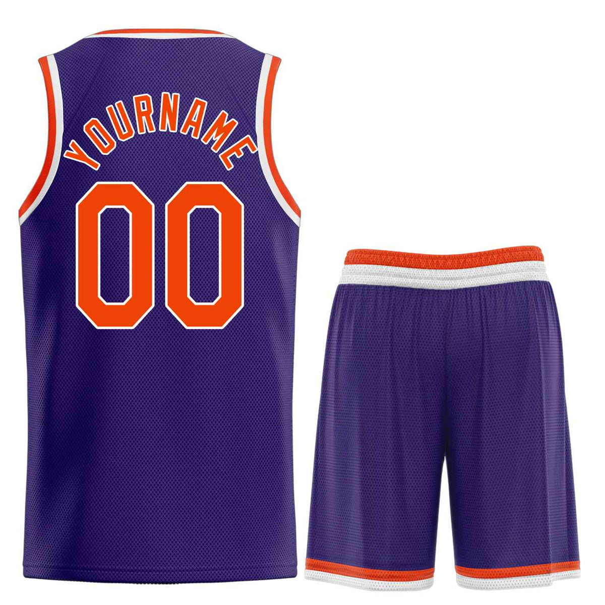 Custom Purple Orange-White Heal Sports Uniform Classic Sets Basketball Jersey Limited